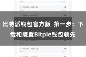 比特派钱包官方版 第一步:下载和装置Bitpie钱包领先