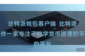 比特派钱包客户端  比特派算作一家专注于数字货币搭理的平台